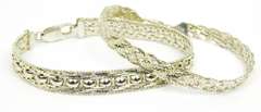 2 High Quality Italian Sterling Silver Bracelets