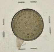 1867 No-Rays Shield Nickel