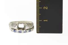 Platinum 0.765 Diamond Bridal Set Engagement Setting Ring