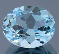 Simply stunning 6.09ct 10x12mm vivid sky blue Topaz