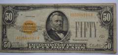 $50 1928 Series Gold Certificate