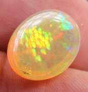 Phenomenal full spectrum flashing 4.68ct semi-black Opal