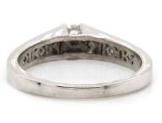 Chic 14kt WG Channel Set Diamond Semi-Mount Ring