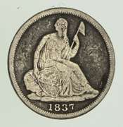 1837 Seated Liberty Half Dime - Circulated