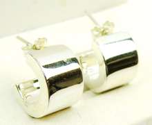 3 Pairs of Sterling Silver Hoop Earrings