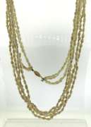 4 Strand Fresh water Pearl Necklace w Filigree Clasp