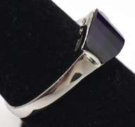 Sterling Silver Purple Stone Ring