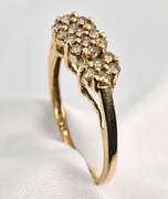 Champagne Diamond Cluster