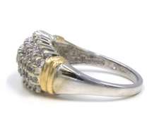 Classic 14kt WG Diamond Cluster Ring