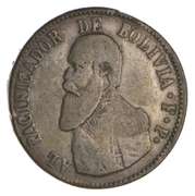 1865 Bolivia 1 Melgarejo - Circulated