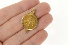 10K Yellow Gold FBI 10 Years Fidelity Bravery Integrity Pendant/Pin