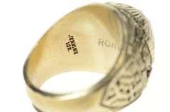 10K White Gold 1987 Johns Hopkins University Men's Class Ring