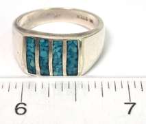 Vintage Sterling Silver Turquoise Ring