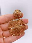 Flashy 22kt Plated Sterling Silver Earrings