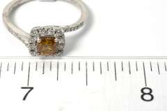 Beautiful Platinum Colored Diamond Ring