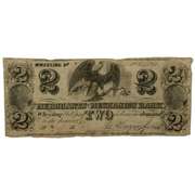 $2 Wheeling W Va May 1 1861 Merchants & Mechanics Bank Note