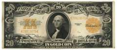 Nice Series of 1922 Large Size $20 Gold Certificate