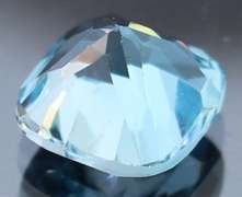Vivid! 5.60ct cushion cut Swiss blue Topaz