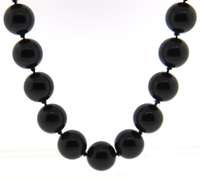 Black Onyx Bead Necklace