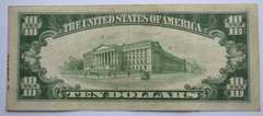 1934 A North  Africa $ 10 Silver Cert Emergency  Issue