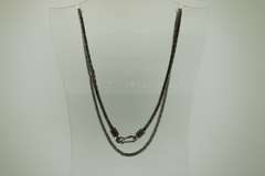Sterlking Silver Solid Byzantine Chain Necklace