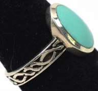 Lovely Blue Stone Ring in Sterling Silver