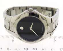 Movado Luna Black Dial Watch