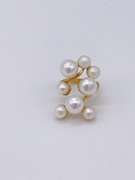 Sterling Silver & Gold Pearl Cocktail Ring