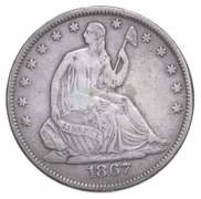 1867-S Seated Liberty Half Dollar