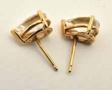 Flashy Pear Shaped CZ Studs