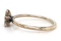 Playful Pandora Sterling Silver CZ Star Ring