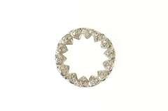 10K Yellow Gold Diamond Ring of Hearts Mom Love Symbol Pendant