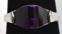Sterling Silver Purple Stone Ring