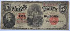 $ 5 Series 1907 Axeman US Note