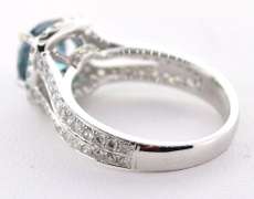 Fancy 14KT Blue Diamond Ring