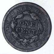1838 Young Head Large Cent - Circulated