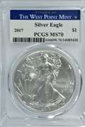 PCGS MS70 2017 $1 Silver Eagles from West Point Mint