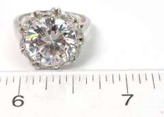 Sterling Silver CZ Cocktail Ring