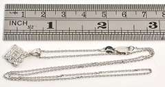 Lovely Diamond Pendant Necklace in 14K WG