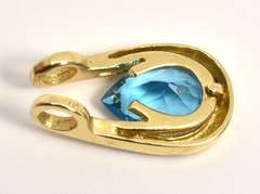Bright Blue Topaz Pendant