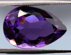 Rich violet 5.58ct emerald cut Amethyst