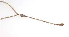 Charming Rose Gold Diamond 2 Strand Necklace