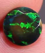 Vibrant 1.55ct ribbon pattern Black Opal solitaire