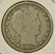 1906-O Barber Half Dollar