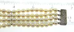 4 Starnd 6mm Pearl Bracelet