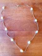 18 Inch Pearl Necklace w/ Silver Clasp