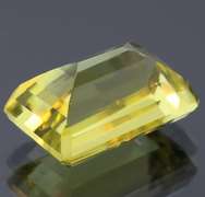 Double step cut 13.63ct lemon yellow Citrine