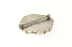 Sterling Silver Georg Jensen Carnelian Leaf Flower 189 Pin/Brooch