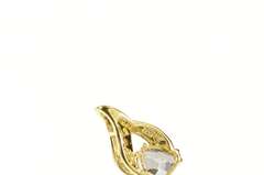 10K Yellow Gold Trillion Mystic Topaz Diamond Accent Pendant