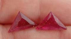 Modern cut! 3.98ct true Rubellite Tourmaline set